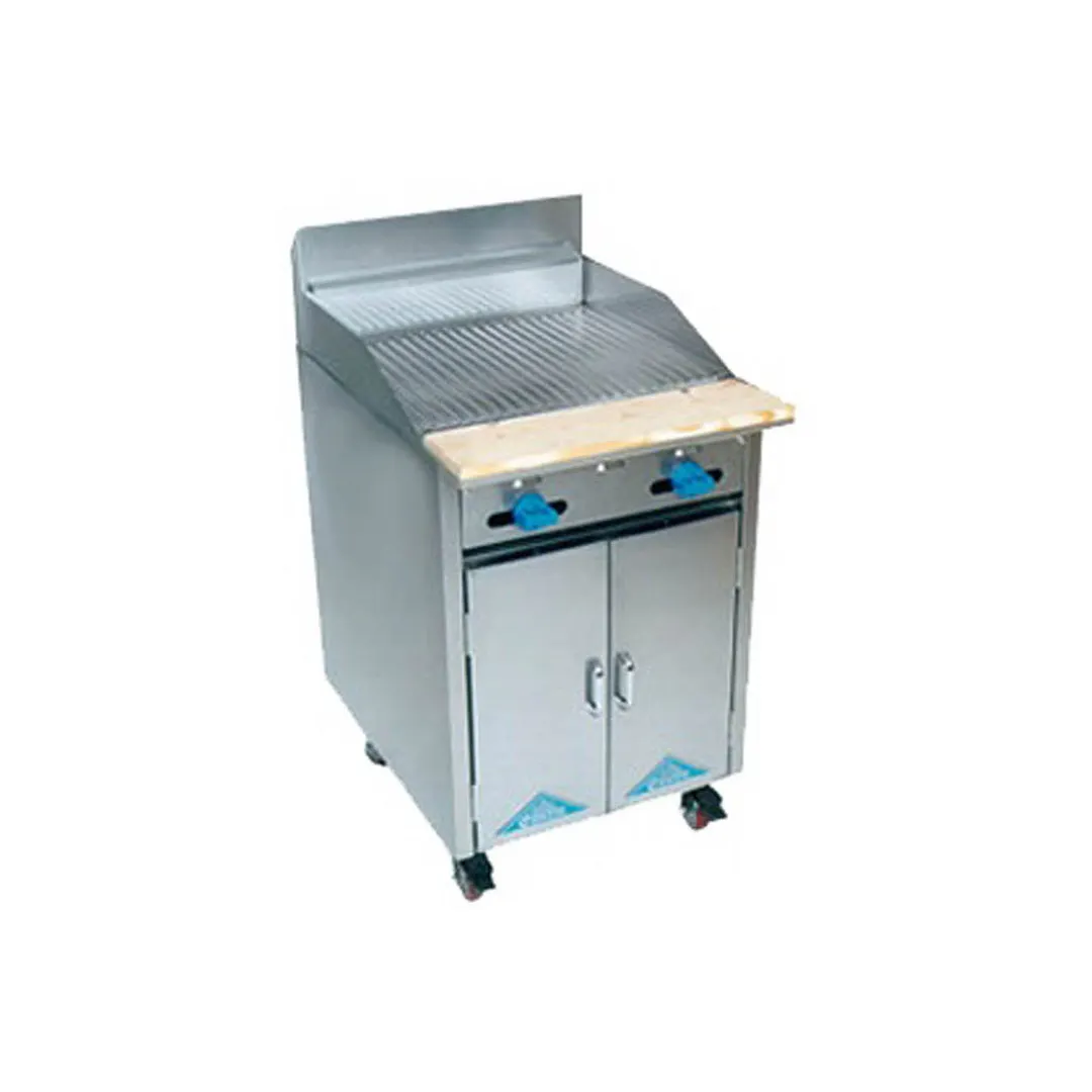 Comstock-Castle F32-2RB 24" Gas Restaurant Range, 24" Full Charbroiler w/ Iron Radiant Broiler, (1) Cabinet Base, 50.000 BTU