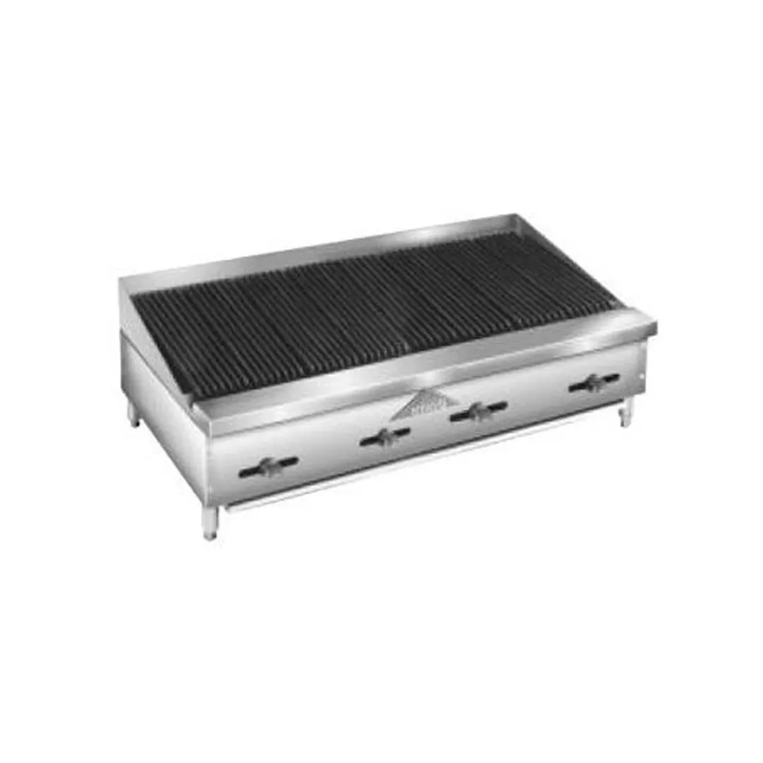 Comstock-Castle FHP48-4LB 48" Countertop Gas Lava Rock Charbroiler w/ (4) Burners, 100.000 BTU