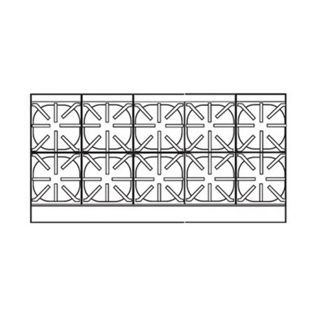 Comstock-Castle SUFHP60 60" Countertop Step-Up Gas Hotplate with (10) Burners, Manual Controls, 240.000 BTU