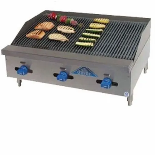 Comstock-Castle 3230LB 30" Countertop Gas Lava Rock Charbroiler w/ (4) Burners, 80.000 BTU