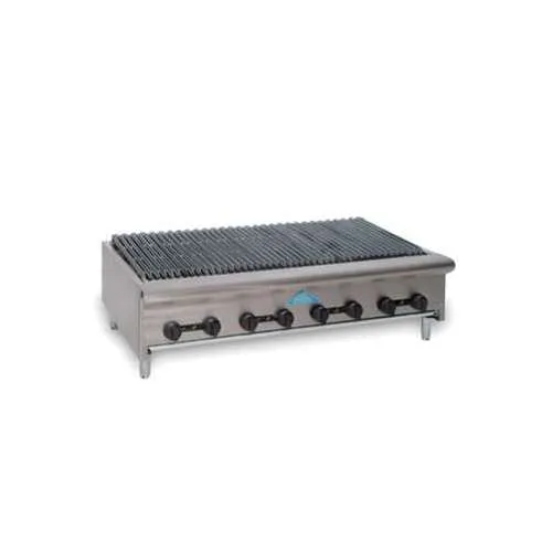 Comstock-Castle ERB42 42" Countertop Gas Radiant Charbroiler w/ (6) Burners, 108.000 BTU
