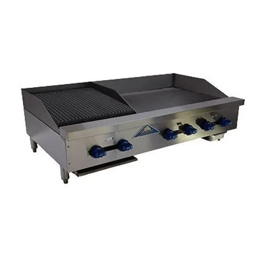 Comstock-Castle FHP60-30-2.5LB 60" Countertop Gas Griddle/Charbroiler Combination, 152.000 BTU