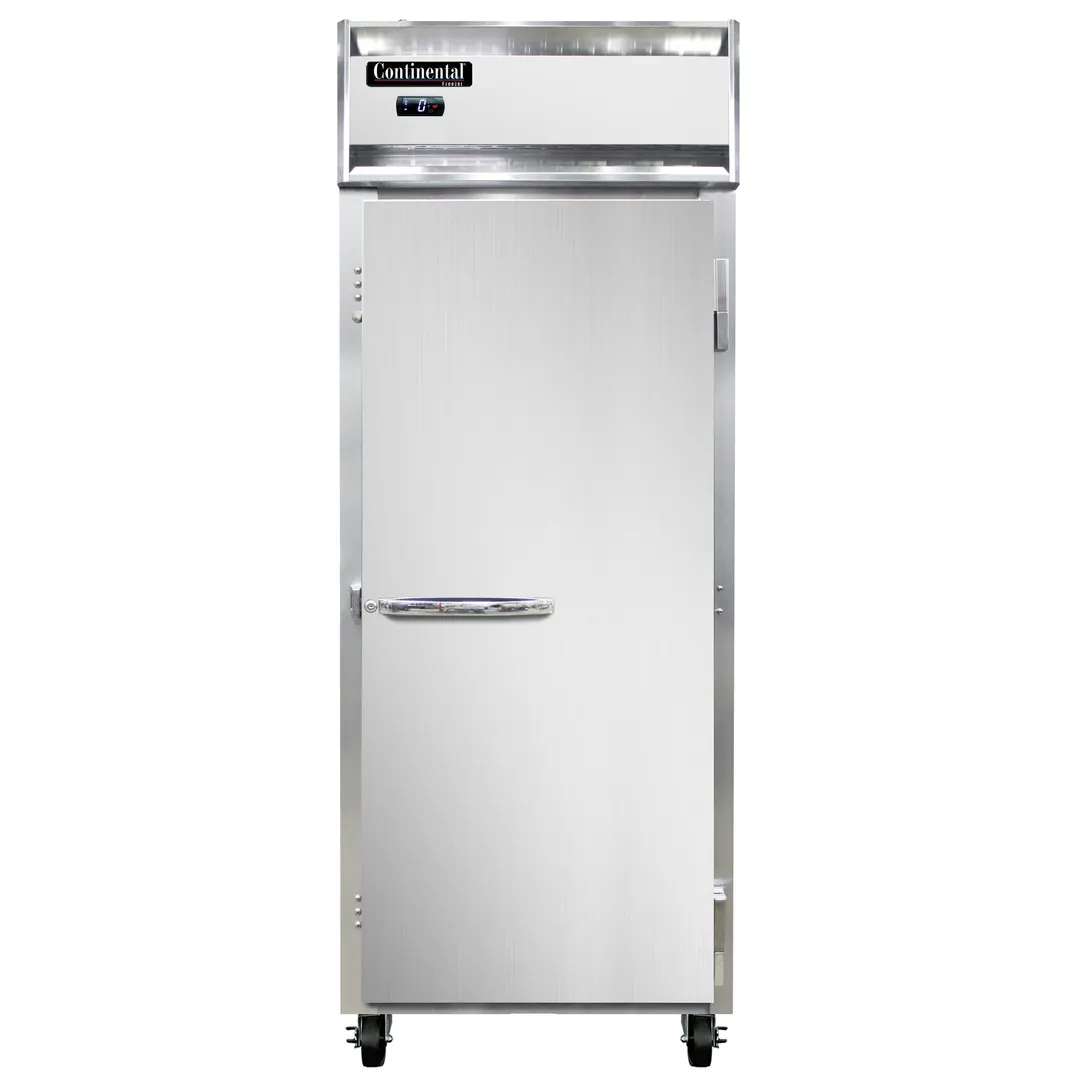 Continental Refrigerator 1FENPT 28" One Section Pass-Thru Freezer w/ 2 Solid Doors, 22 cu. ft.