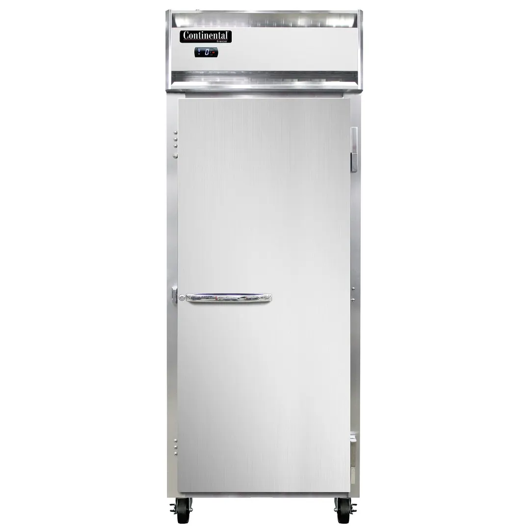 Continental Refrigerator 1FENSS 28-1/2" 1-Solid Door Reach-In Freezer, Top Mounted, 21 cu. ft., Stainless Steel