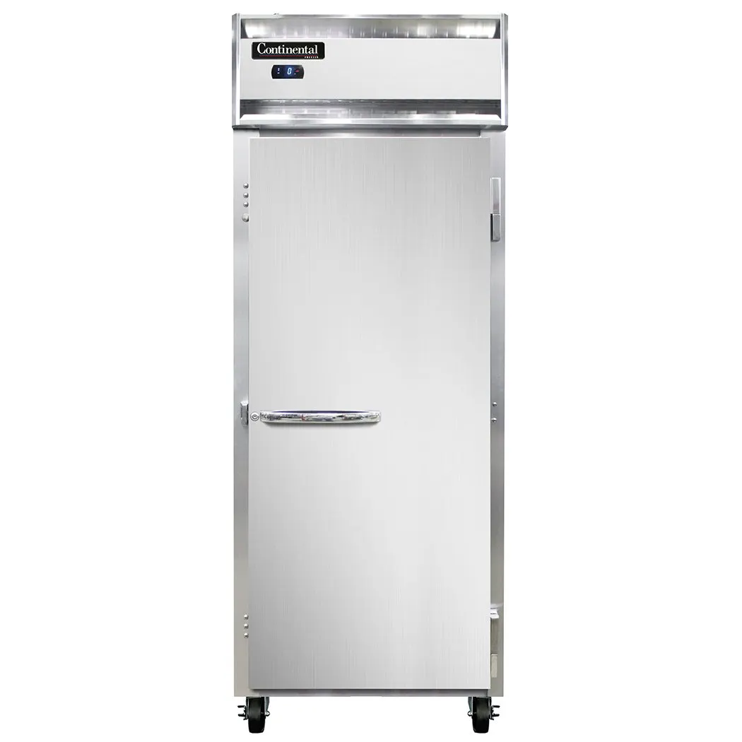 Continental Refrigerator 1FESNSA 28" One Section Reach-In Freezer w/ Solid Door, Stainless Steel Exterior, 18 cu. ft.