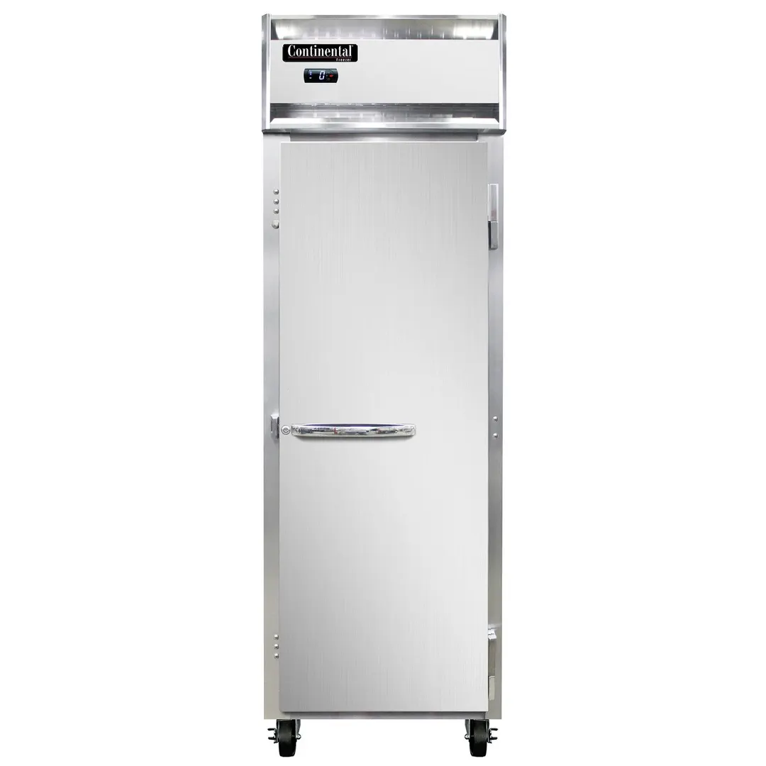 Continental Refrigerator 1FNSA 26" 1-Section Reach-In Freezer, Solid Door, Top Mounted, 20 cu. ft., Stainless Steel