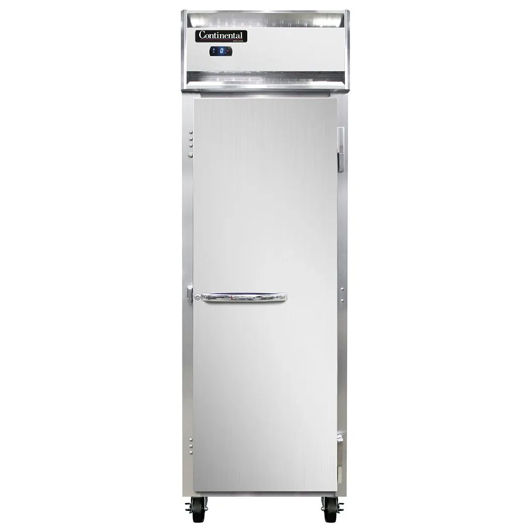 Continental Refrigerator 1FSN 26" 1-Section Reach-In Freezer, Solid Door, Top Mounted, 16 cu. ft.