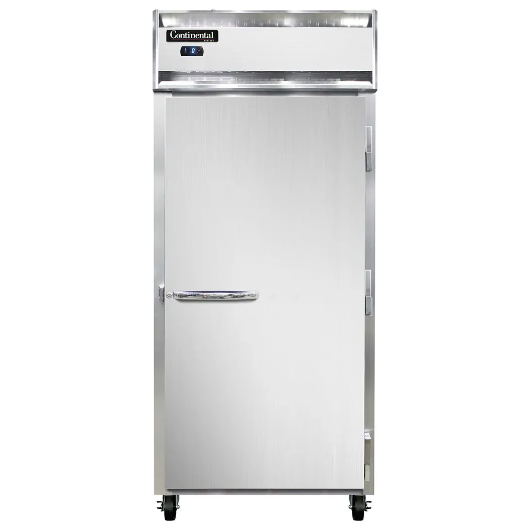 Continental Refrigerator 1FXSNSA 36" One Section Reach-In Freezer w/ Solid Door, Stainless Steel Exterior, 26 cu. ft.