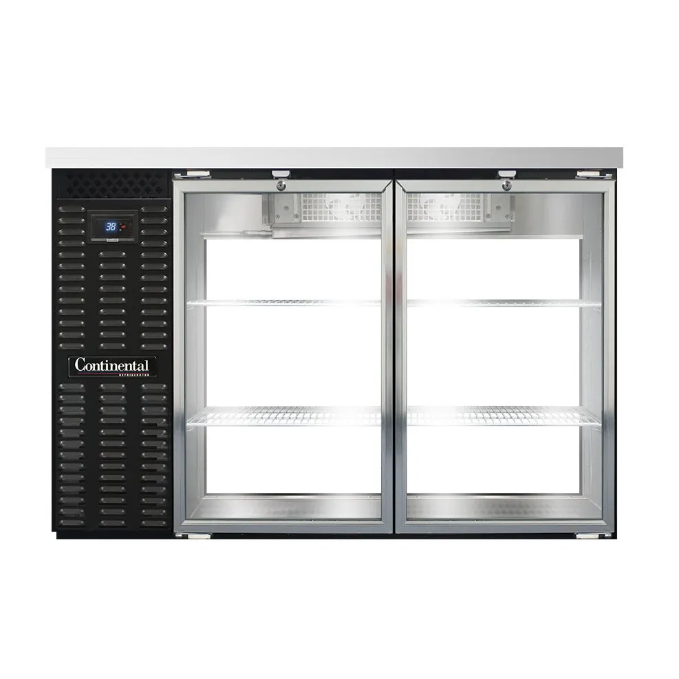 Continental Refrigerator BB50SNGDPT 50" Pass-Thru Glass Door Back Bar Cooler