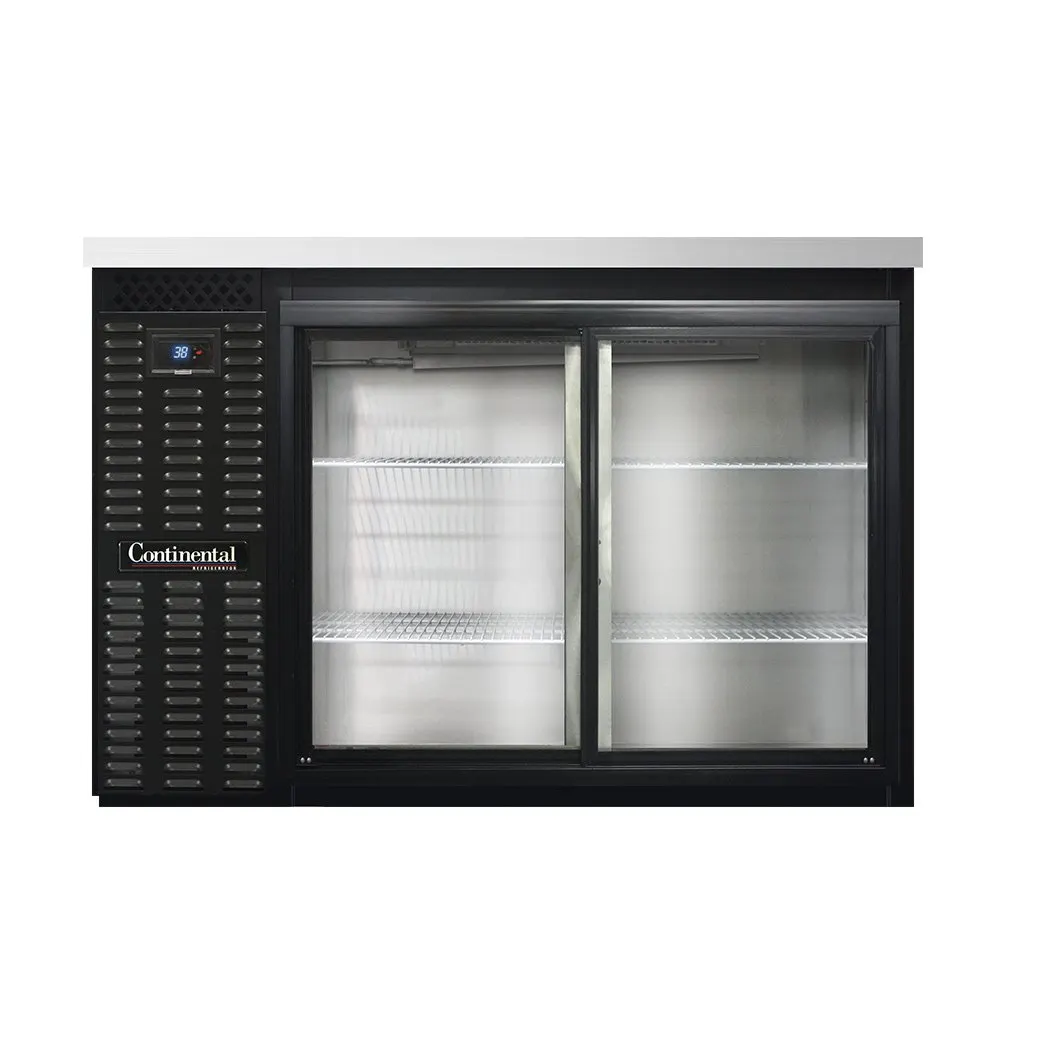 Continental Refrigerator BB50SNSGD 50" Back Bar Cooler with Glass Door, 13.0 cu. ft.