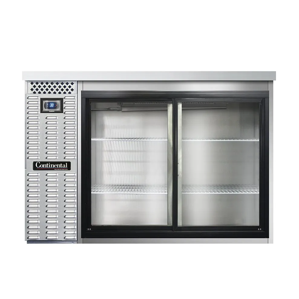Continental Refrigerator BB50SNSSSGD 50" Back Bar Cooler with Glass Door, 13.0 cu. ft.