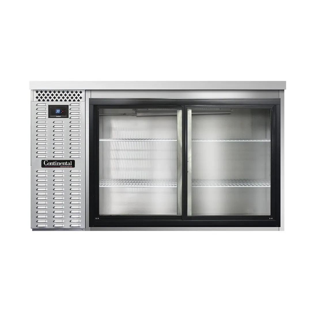 Continental Refrigerator BB59SNSSSGD 59" Back Bar Refrigerator with Glass Door