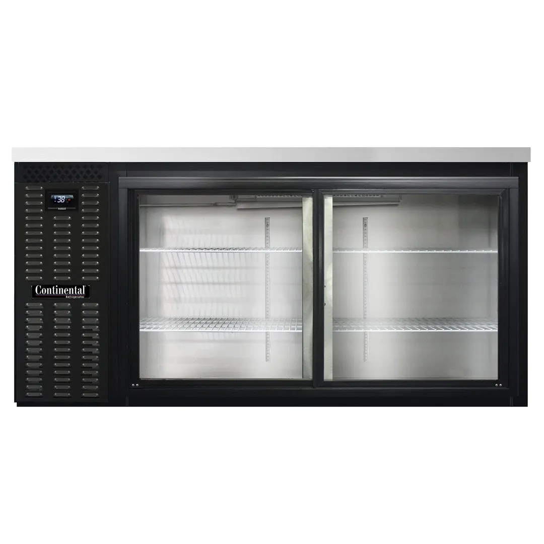 Continental Refrigerator BB69NSGD 69" Back Bar Refrigerator with Glass Door