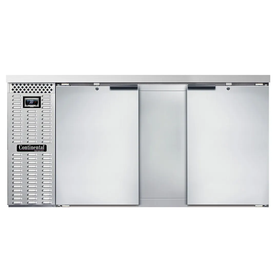Continental Refrigerator BB69NSS 69" Back Bar Refrigerator with Solid Door