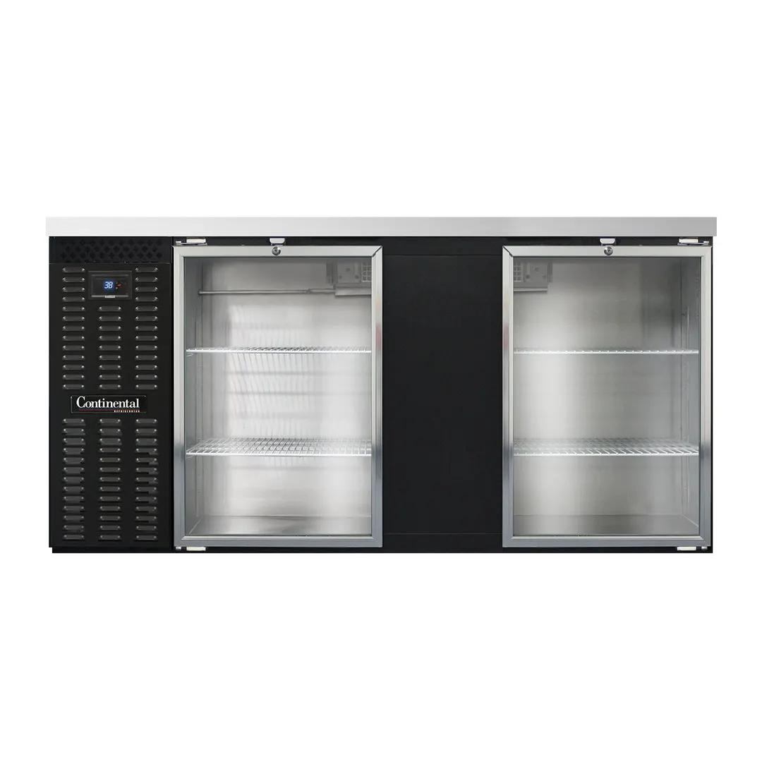 Continental Refrigerator BB69SNGD 69" Back Bar Cooler with Glass Door