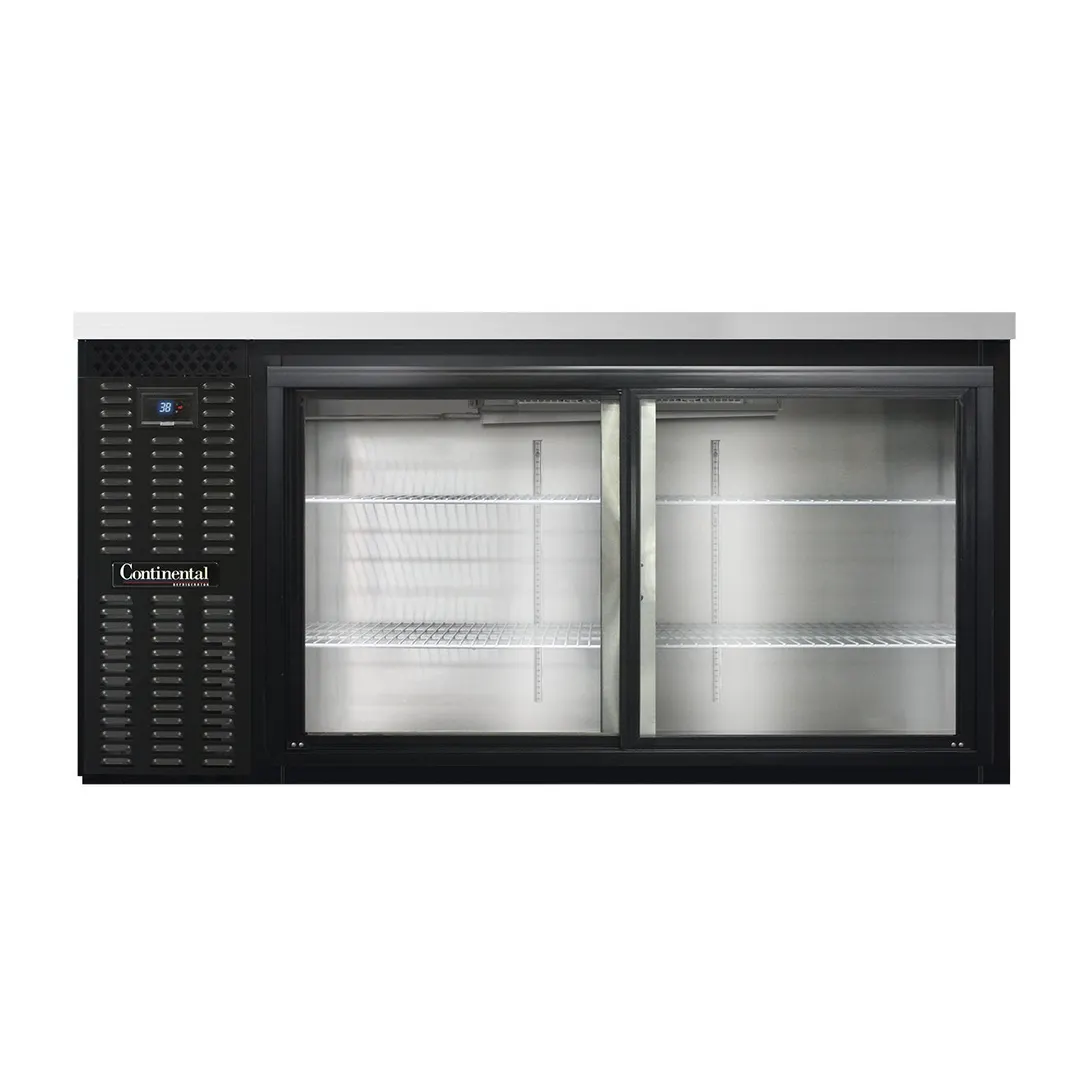 Continental Refrigerator BB69SNSGD 69" Back Bar Cooler with Glass Door