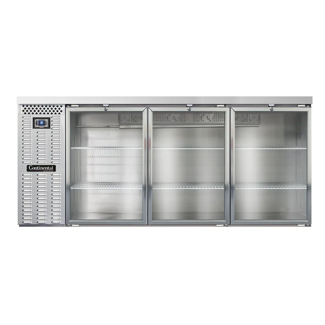 Continental Refrigerator BB79SNSSGD 79" Back Bar Cooler with Glass Door