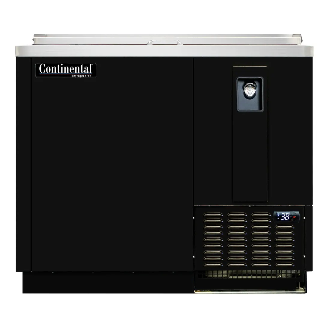 Continental Refrigerator BC37N 37" Black Horizontal Bottle Cooler