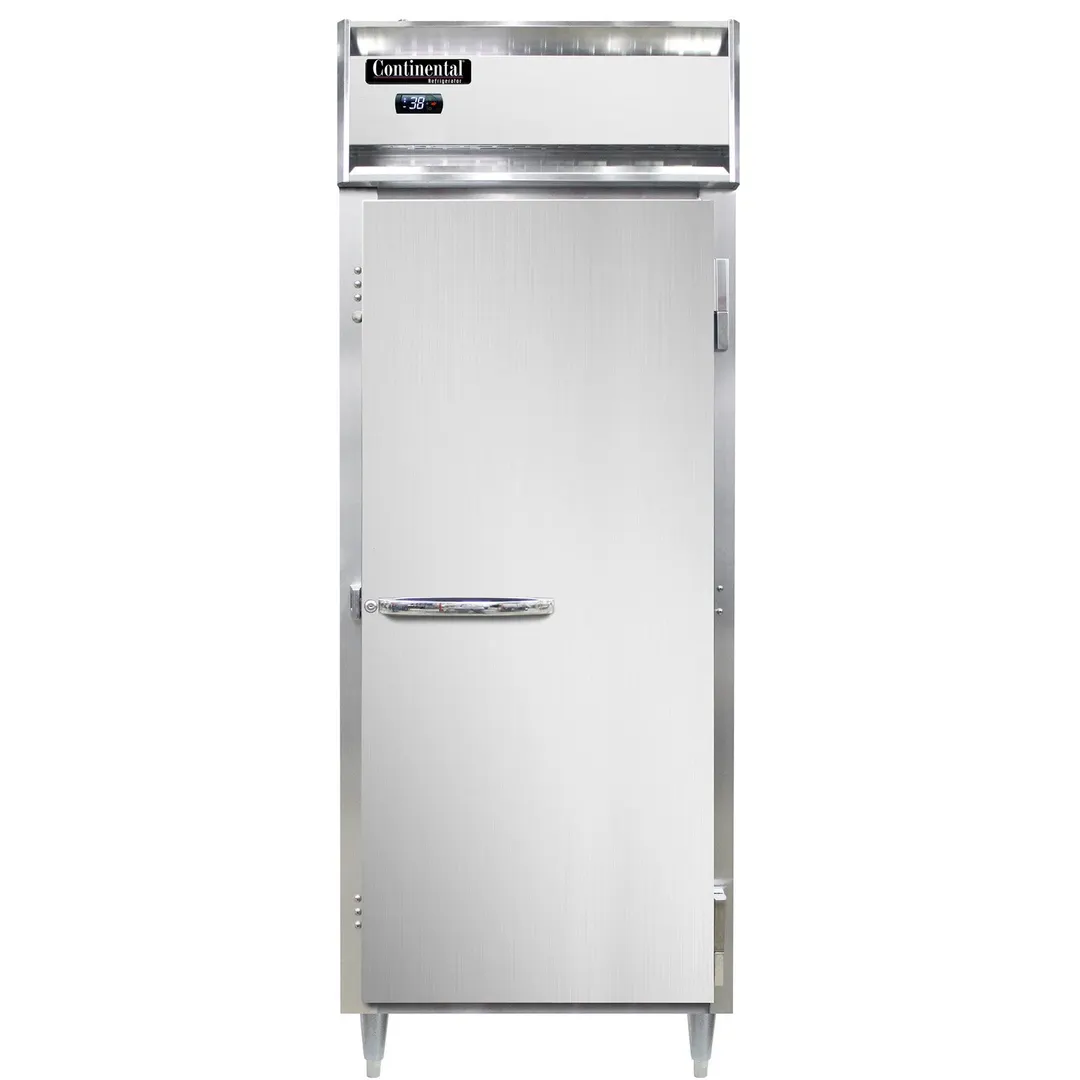 Continental Refrigerator D1RENSA 28" 1-Section Reach-In Refrigerator w/ Solid Door, Stainless Steel Exterior, 22 cu. ft.