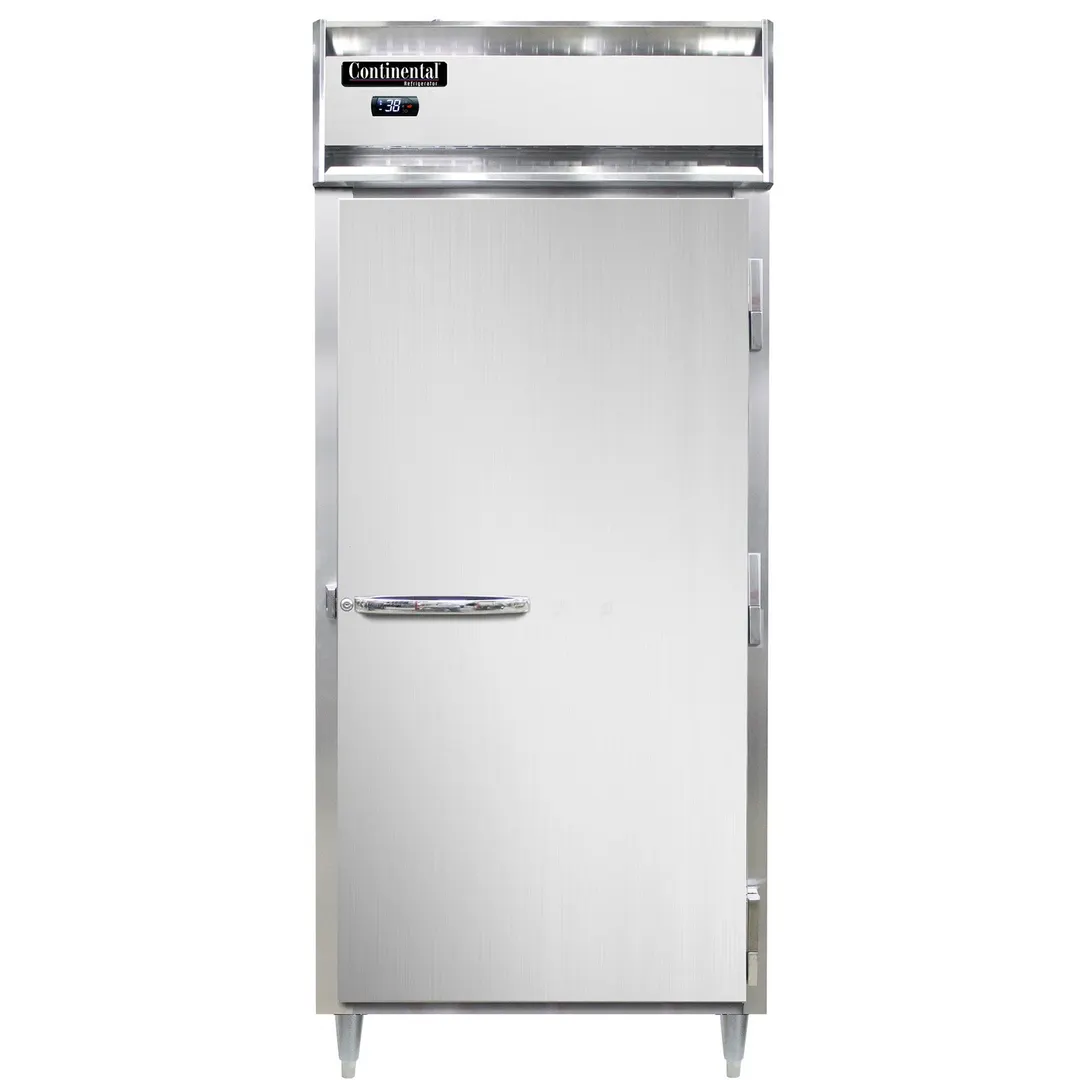 Continental Refrigerator D1RXNSA 36" 1-Section Reach-In Refrigerator w/ Solid Door, Stainless Steel Exterior, 32 cu. ft.