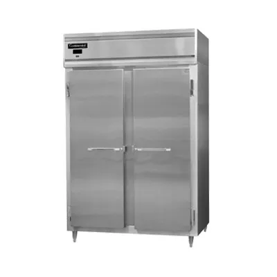 Continental Refrigerator D2RNSA 52" 2-Section Reach-In Refrigerator w/ 2 Solid Doors, Stainless Steel Exterior, 50 cu. ft.