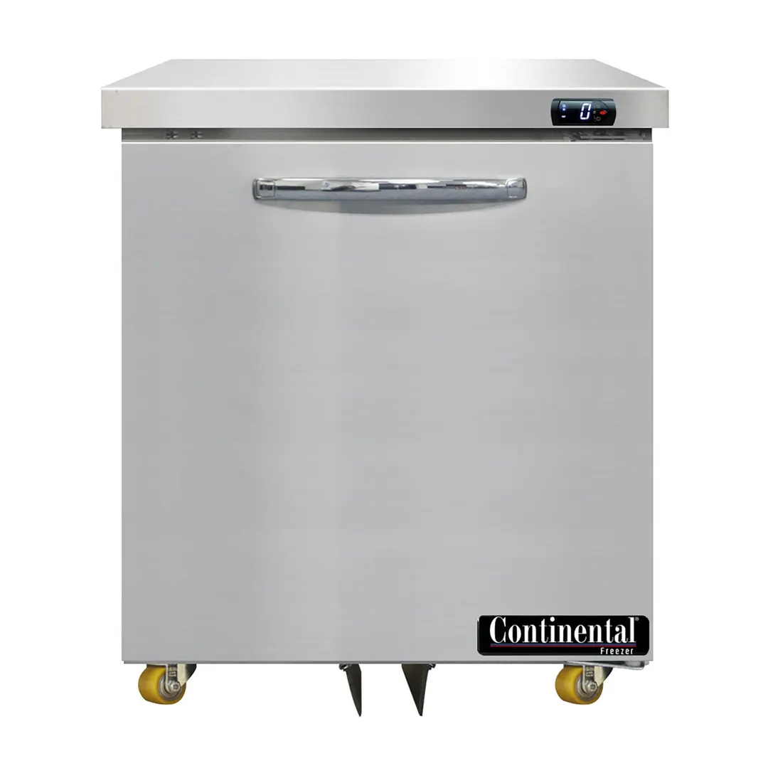 Continental Refrigerator DF27N-U 27" 1-Section Undercounter Freezer w/ 1 Door, 7.4 cu. ft.