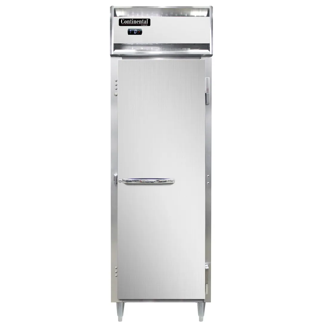 Continental Refrigerator D1FNSS 26" 1-Section Reach-In Freezer, Solid Door, Top Mounted, 21 cu. ft., Stainless Steel