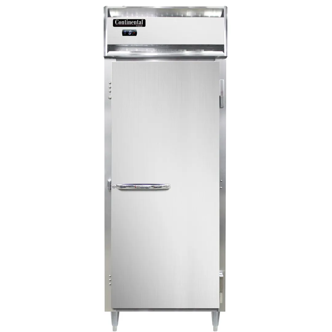 Continental Refrigerator D1FENSA 28" 1-Section Reach-In Freezer, Solid Door, Top Mounted, 22 cu. ft., Stainless Steel