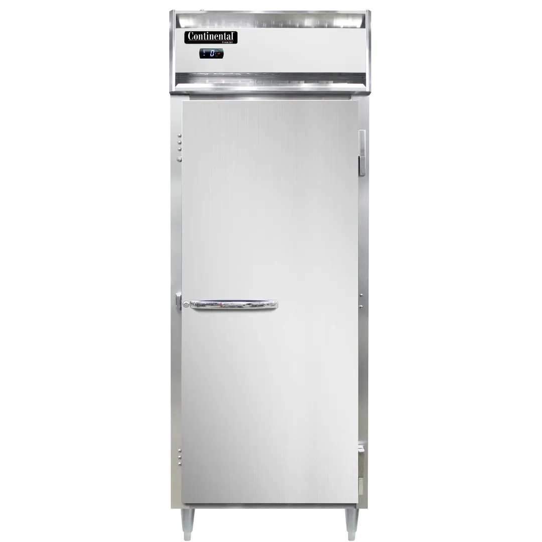 Continental Refrigerator D1FEN 28" 1-Section Reach-In Freezer, Solid Door, Top Mounted, 22 cu. ft., Stainless Steel Front