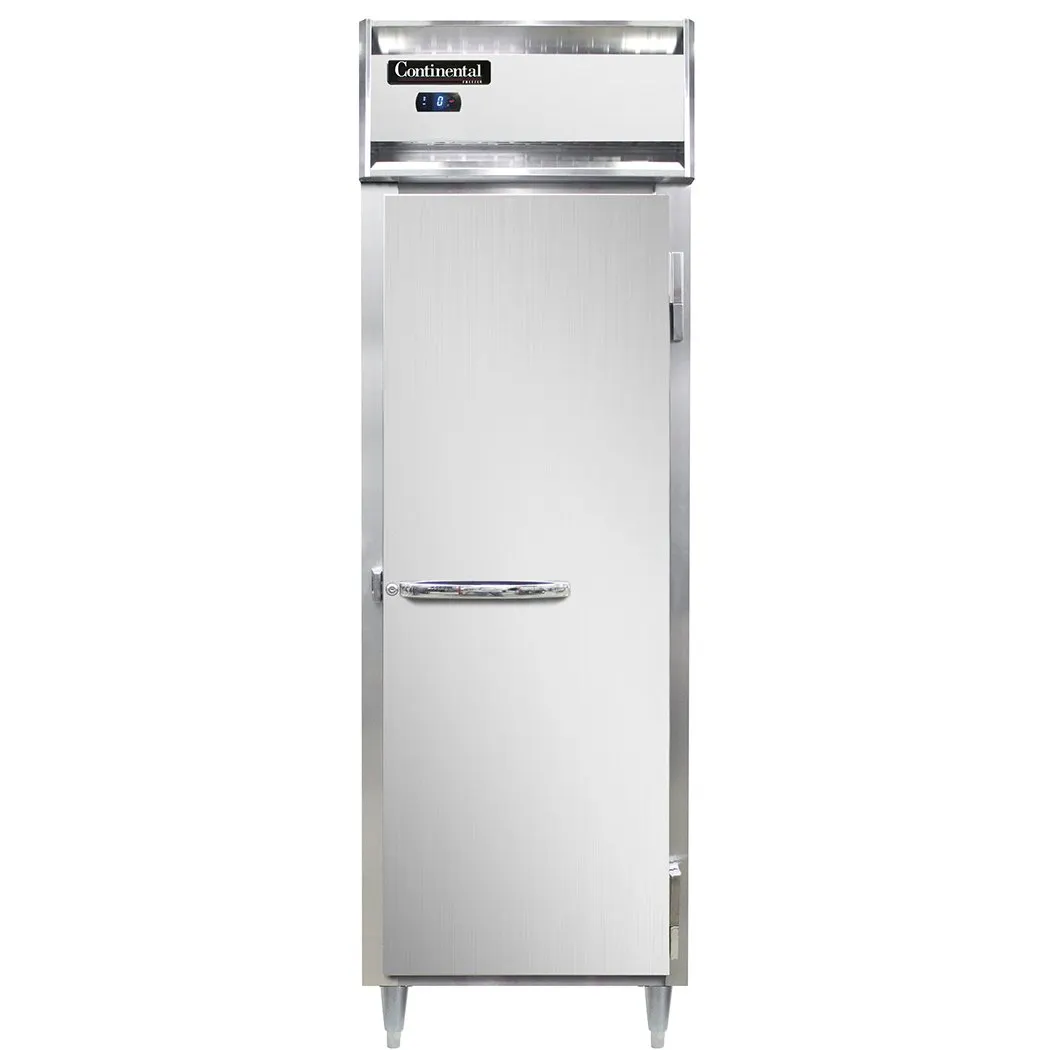 Continental Refrigerator D1FSNSA 26" 1-Section Reach-In Freezer, Solid Door, Top Mounted, Stainless Steel, 16 cu. ft.
