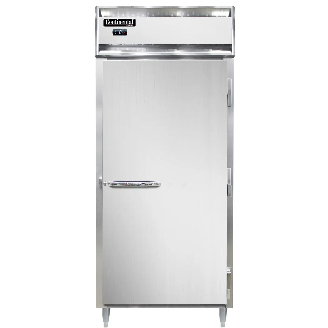 Continental Refrigerator D1FXNSS 36” 1-Section Reach-In Freezer, Solid Door, Top Mounted, 32 cu. ft., Stainless Steel