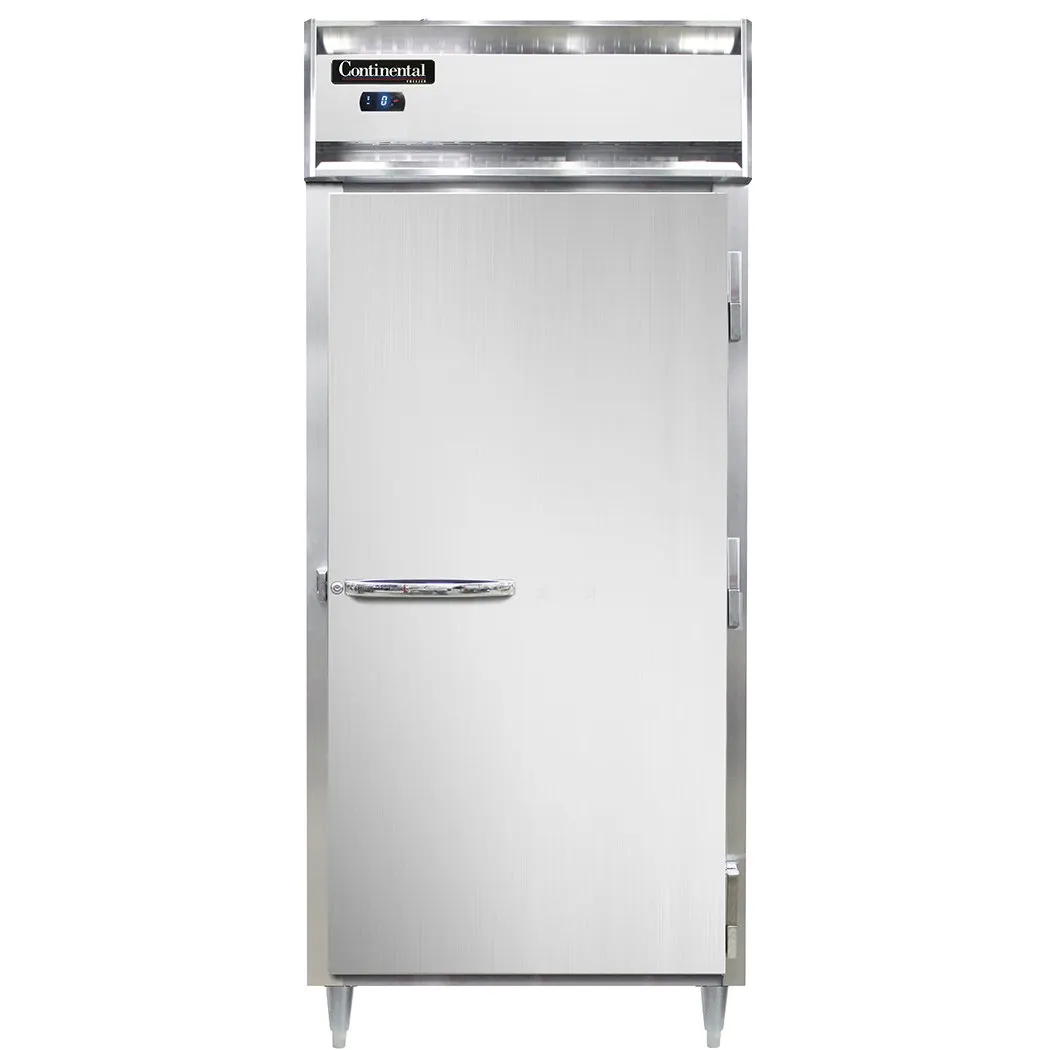 Continental Refrigerator D1FXSNSS 36" 1-Section Reach-In Freezer, 1 Solid Door, Top Mounted, 30 cu. ft., Stainless Steel