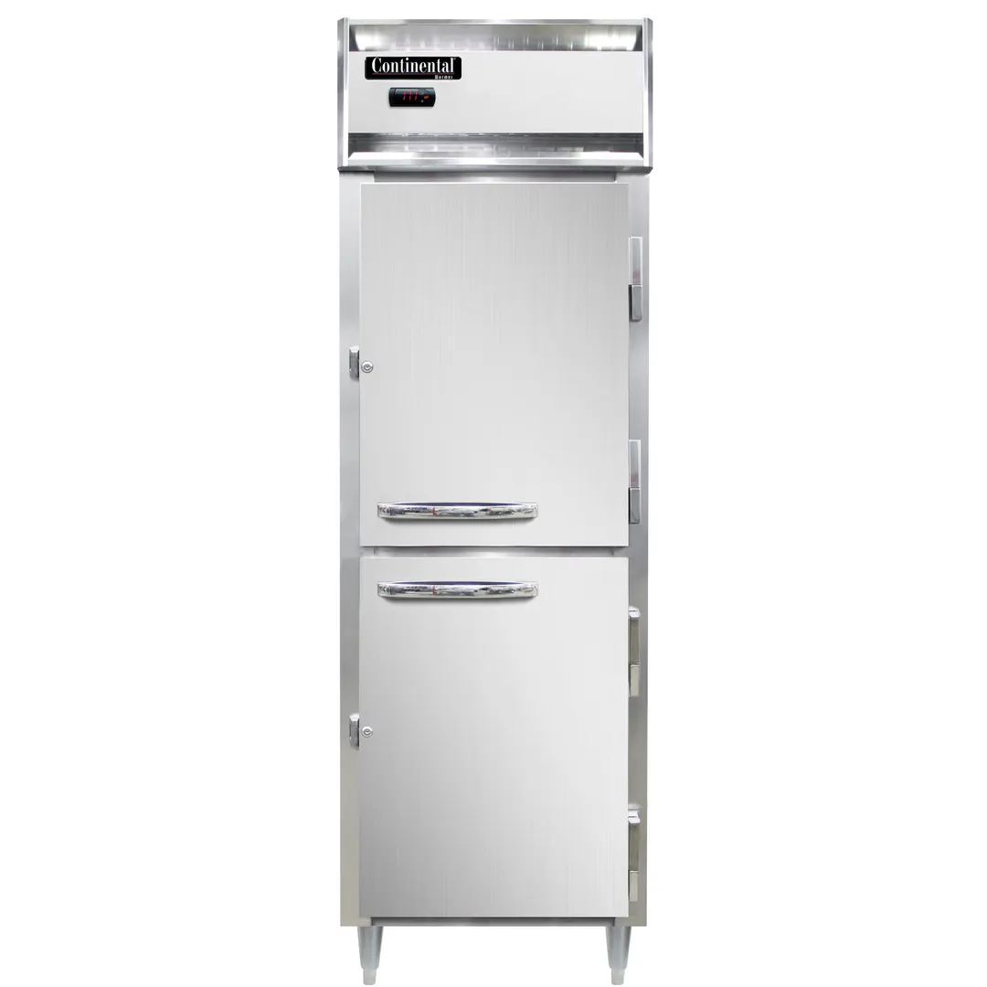 Continental DL1W-HD 1-Section Heated Holding Cabinet, 21 cu. ft., Solid Door, Stainless Steel & Aluminum