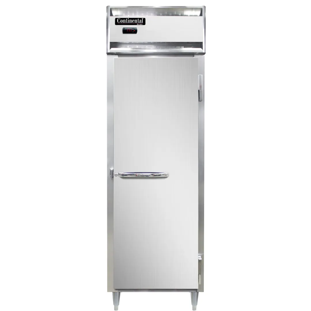 Continental Refrigerator DL1W-PT 1-Section Heated Holding Cabinet, 21 cu. ft, Stainless Steel Front, Solid Door, Pass-Thru