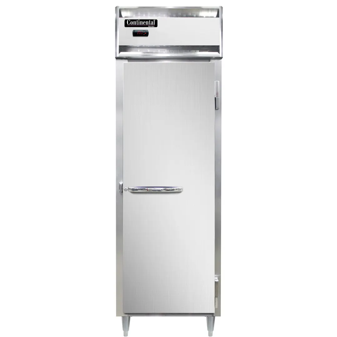 Continental Refrigerator DL1W-SA-PT 1-Section 3-Door Solid Heated Holding Cabinet, 21 cu ft, Stainless Steel