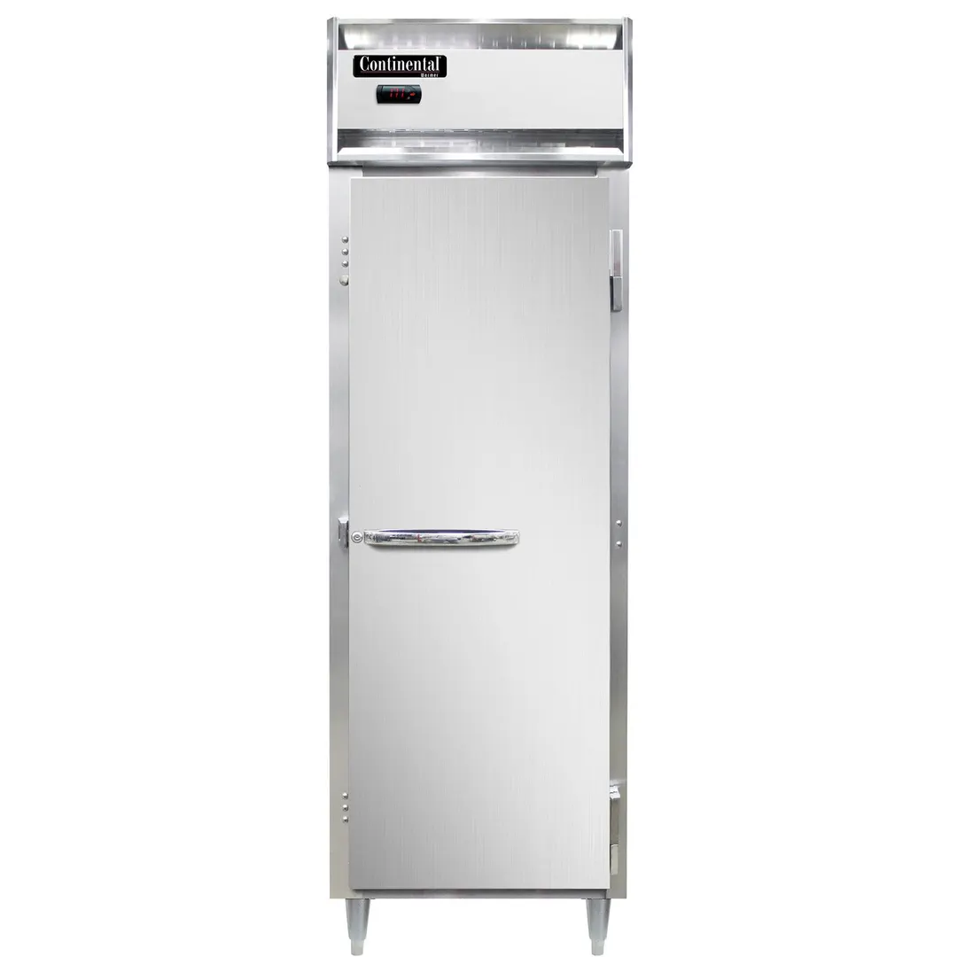 Continental Refrigerator DL1W-SA 1-Section Heated Holding Cabinet, 21 cu ft, 3 Shelves, Stainless Steel Exterior, Aluminum Interior, Solid Door