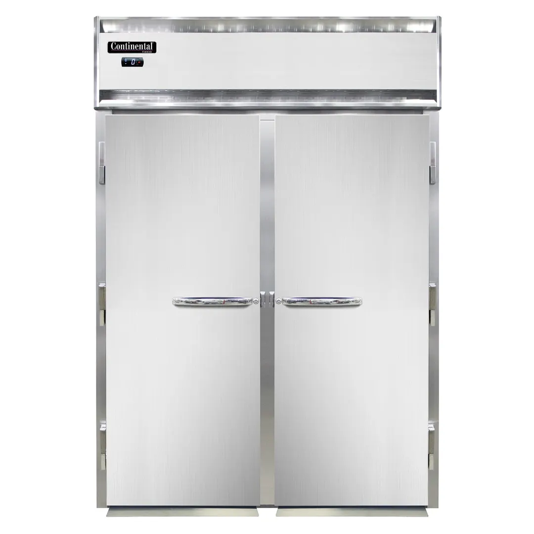 Continental Refrigerator D2FINSSE 68" 2-Section Roll-In Freezer, 2 Solid Doors, Stainless Steel, Top Mounted, 68 cu. ft.