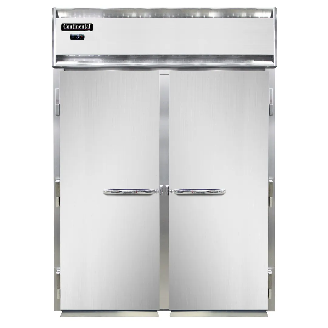 Continental Refrigerator D2FINSS 68" 2-Section Roll-In Freezer, 2-Solid Doors, Stainless Steel, Top Mounted, 64 cu. ft.