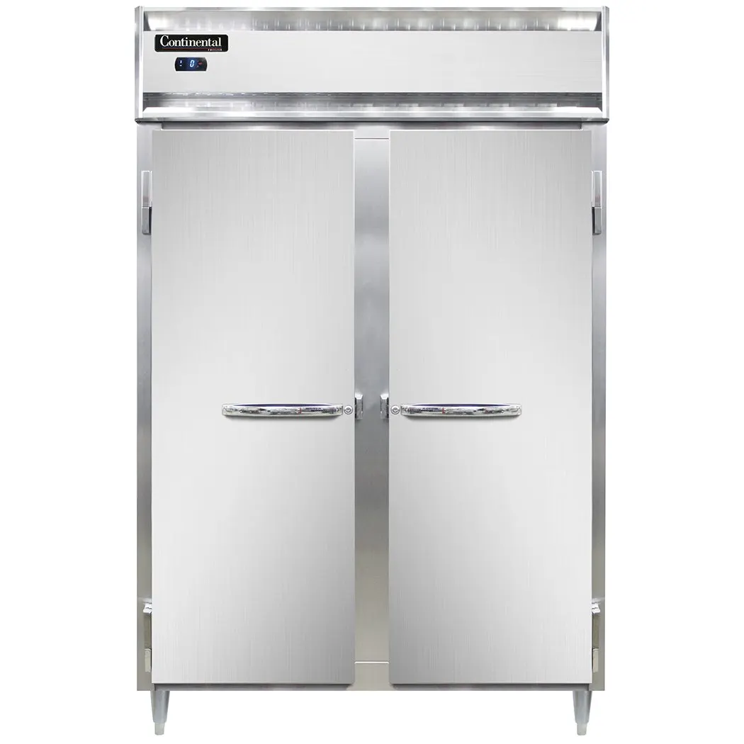 Continental Refrigerator D2FSNSS 52" 2-Solid Door Reach-In Freezer, Top Mounted, 32 cu. ft., Stainless Steel