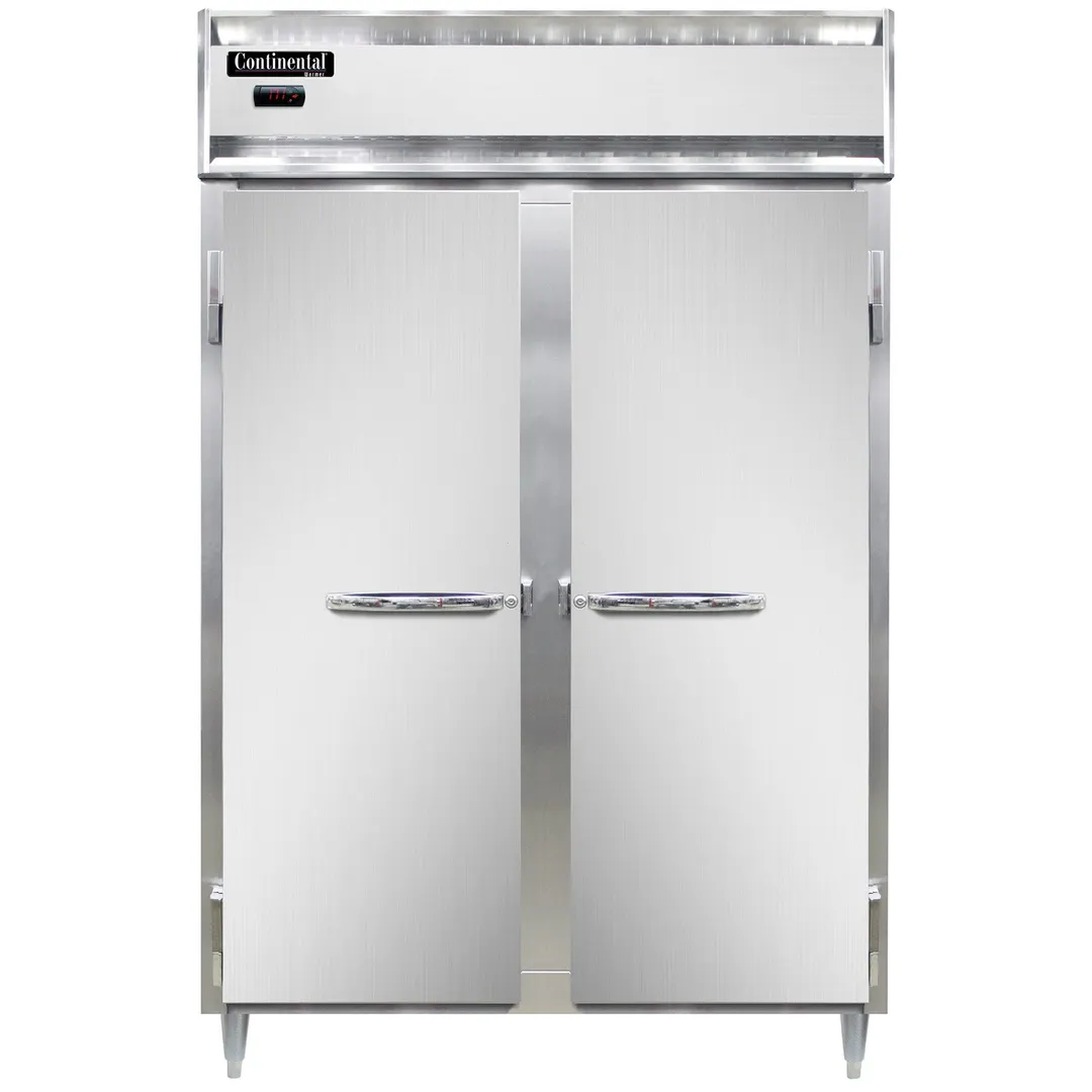 Continental Refrigerator DL2W-SS 2-Section Heated Holding Cabinet, 50 cu.ft., Stainless Steel, Solid Door, Digital Hi-Low Alarm