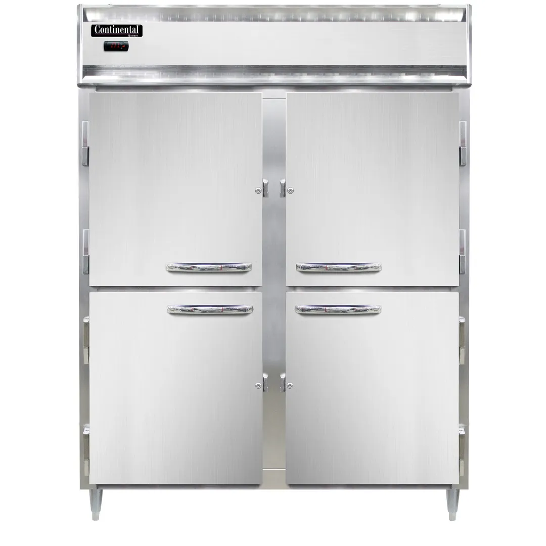 Continental Refrigerator DL2WE-SA-HD 2-Section Heated Holding Cabinet, 52 cu. ft., Stainless Steel, Solid Door