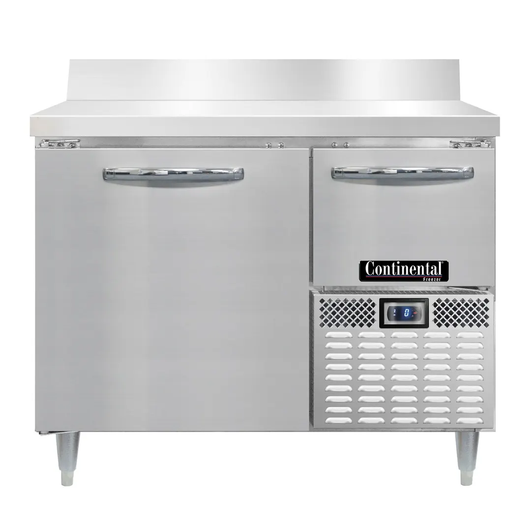 Continental Refrigerator DFA43NSSBS 43" 1-Section Worktop Freezer w/ 1 Full & 1 Half Door