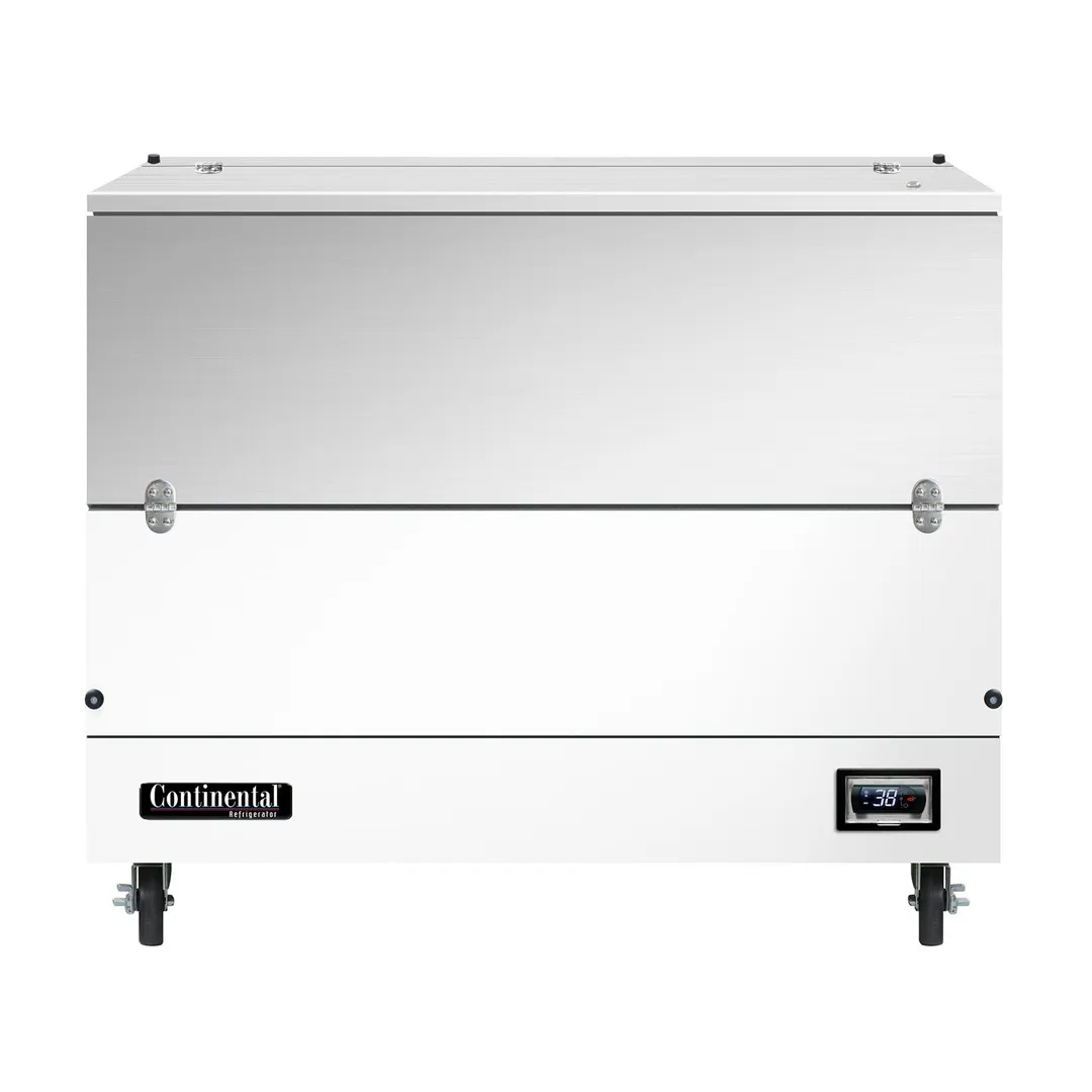 Continental Refrigerator MC4NSCW 49" Single Sided Milk Cooler, Cold Wall, 12 Crates Capacity