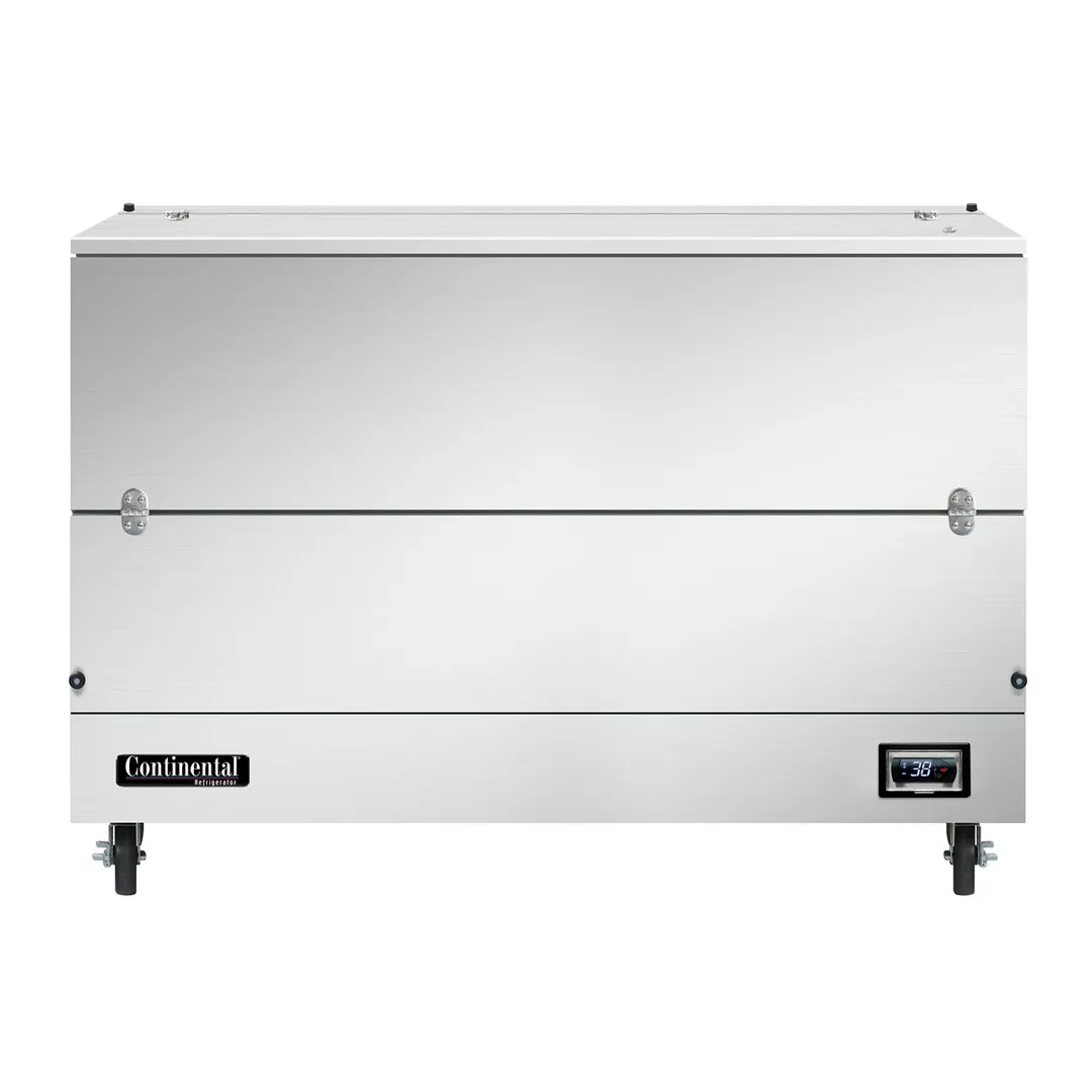 Continental Refrigerator MC5NSSSCW 58" Single Sided Milk Cooler, Cold Wall, 16 Crates Capacity