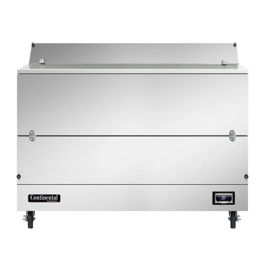 Continental Refrigerator MC5NSSS 58" Single Sided Milk Cooler, Forced Air, 16 Crates Capacity