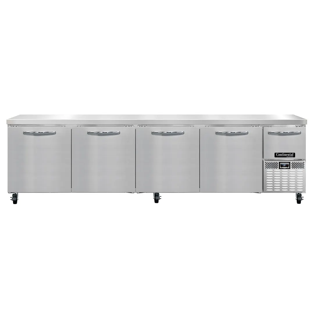 Continental Refrigerator RA118N 118" Worktop Refrigerator w/ 4 Full & 1 Half Doors
