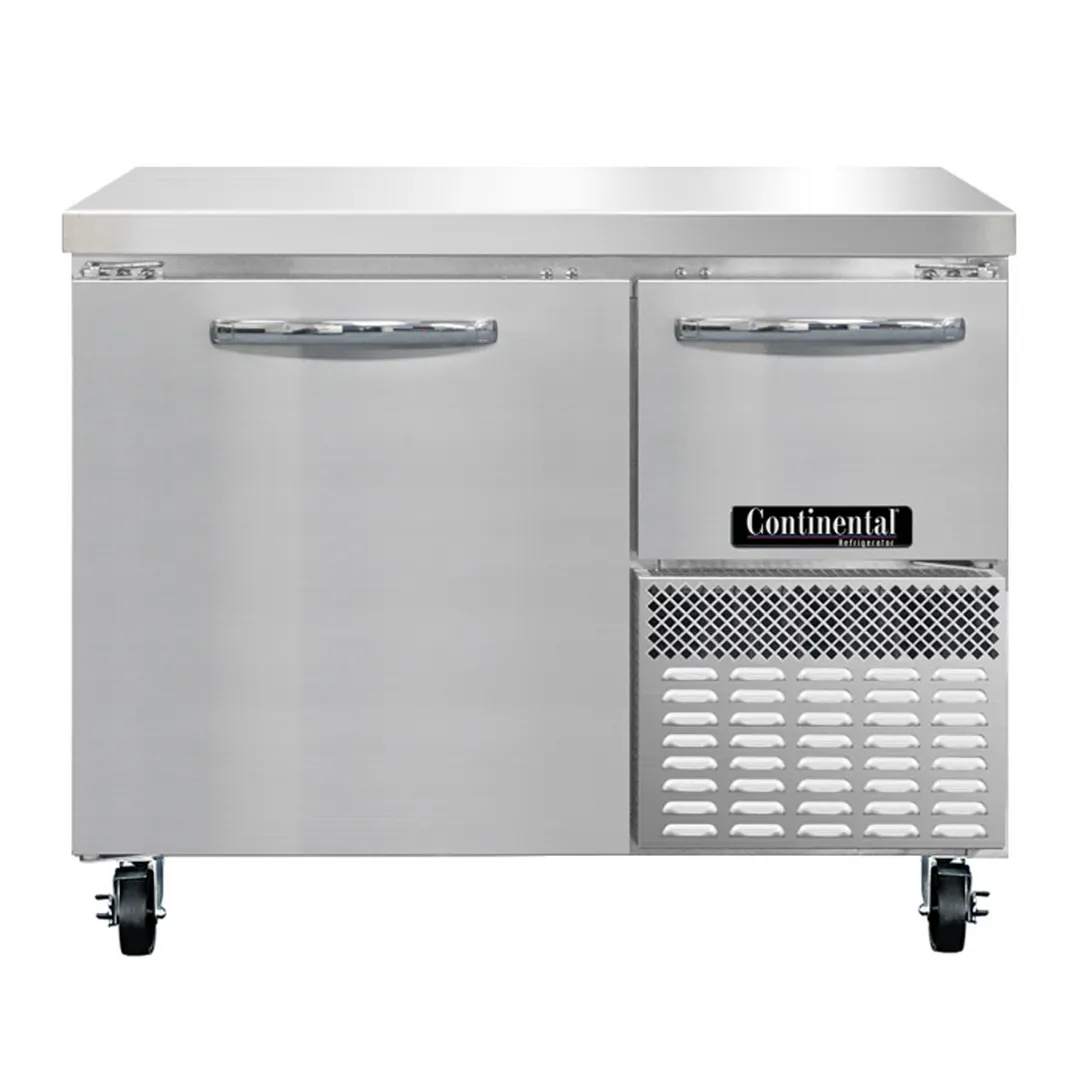 Continental Refrigerator RA43SN 43" Worktop Refrigeratorw/ 1 Full & 1 Half Doors