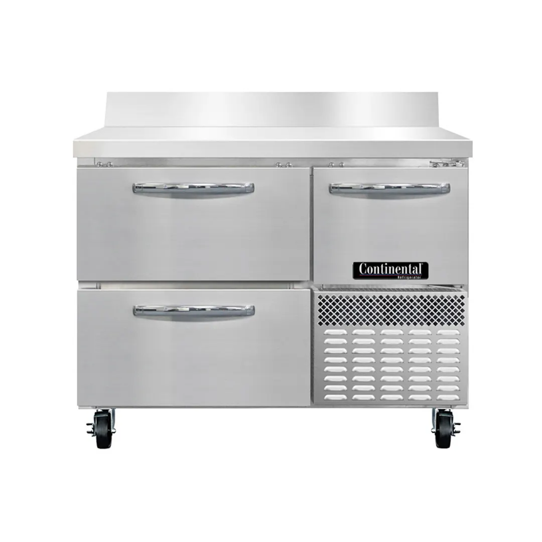 Continental Refrigerator RA43SNBS-D 43" WorkTop Refrigerator w/ 2 Drawers & 1 Half Door