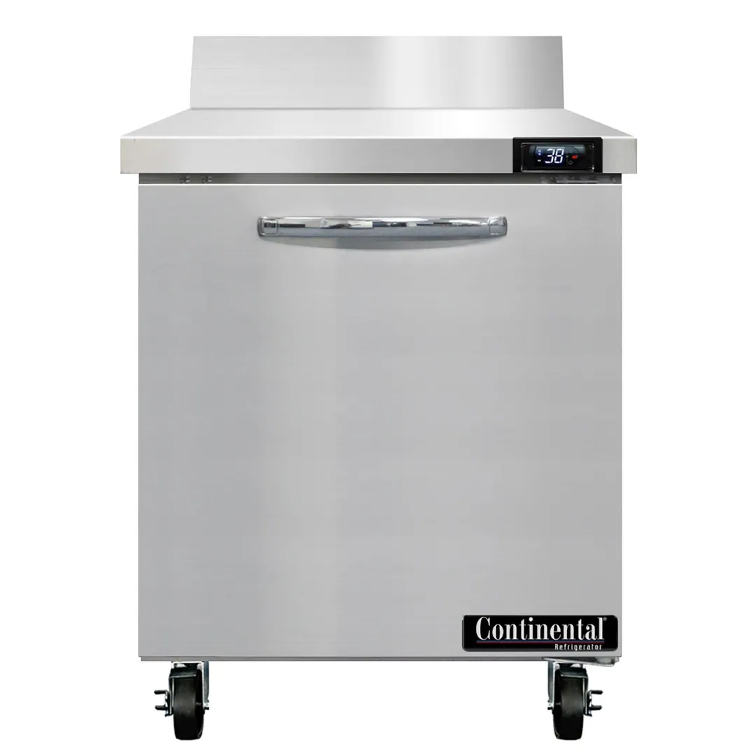 Continental Refrigerator SW27NBS 27" 1-Section WorkTop Refrigerator w/ 1 Door, 7.4 cu. ft.