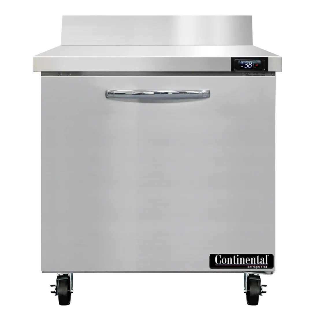 Continental Refrigerator SW32NBS 32" 1-Section WorkTop Refrigerator w/ 1 Door, 9 cu. ft.